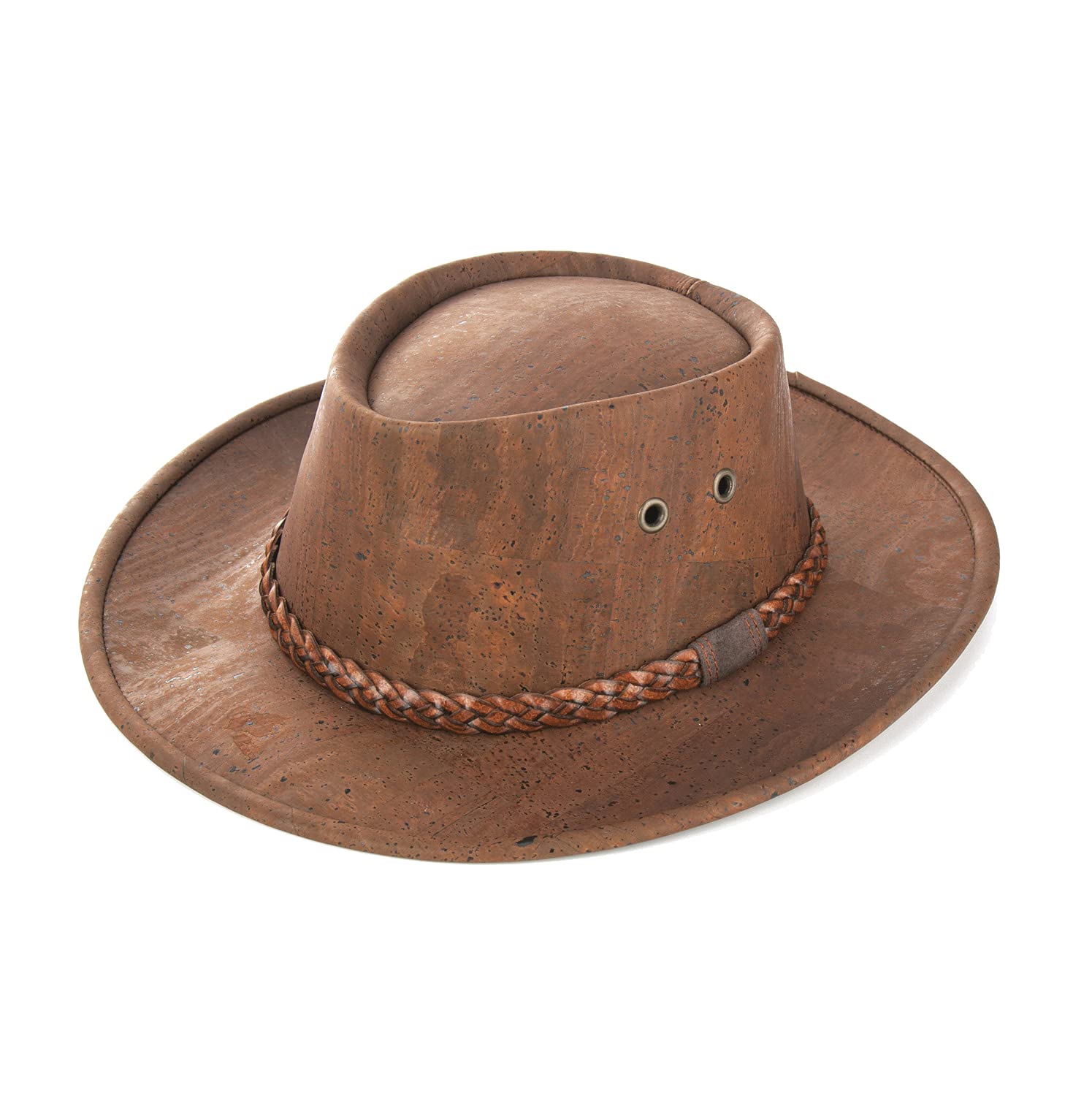 Cowboyhut aus Korkstoff | Hut Kork Stoff | Korkhut Melone | braun | Naturkork | 100% Vegan | Natur Kork (58)