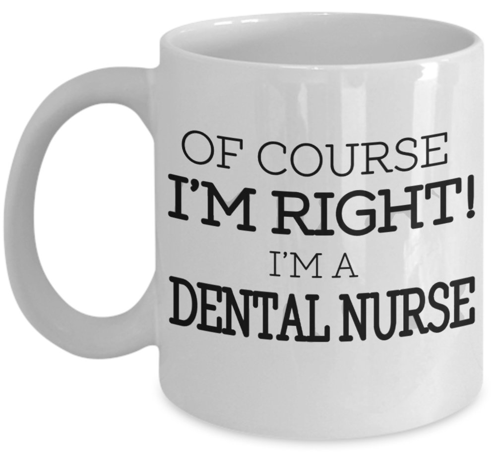 Shaniztoons White Dental Nurse Novelty Gift Mug