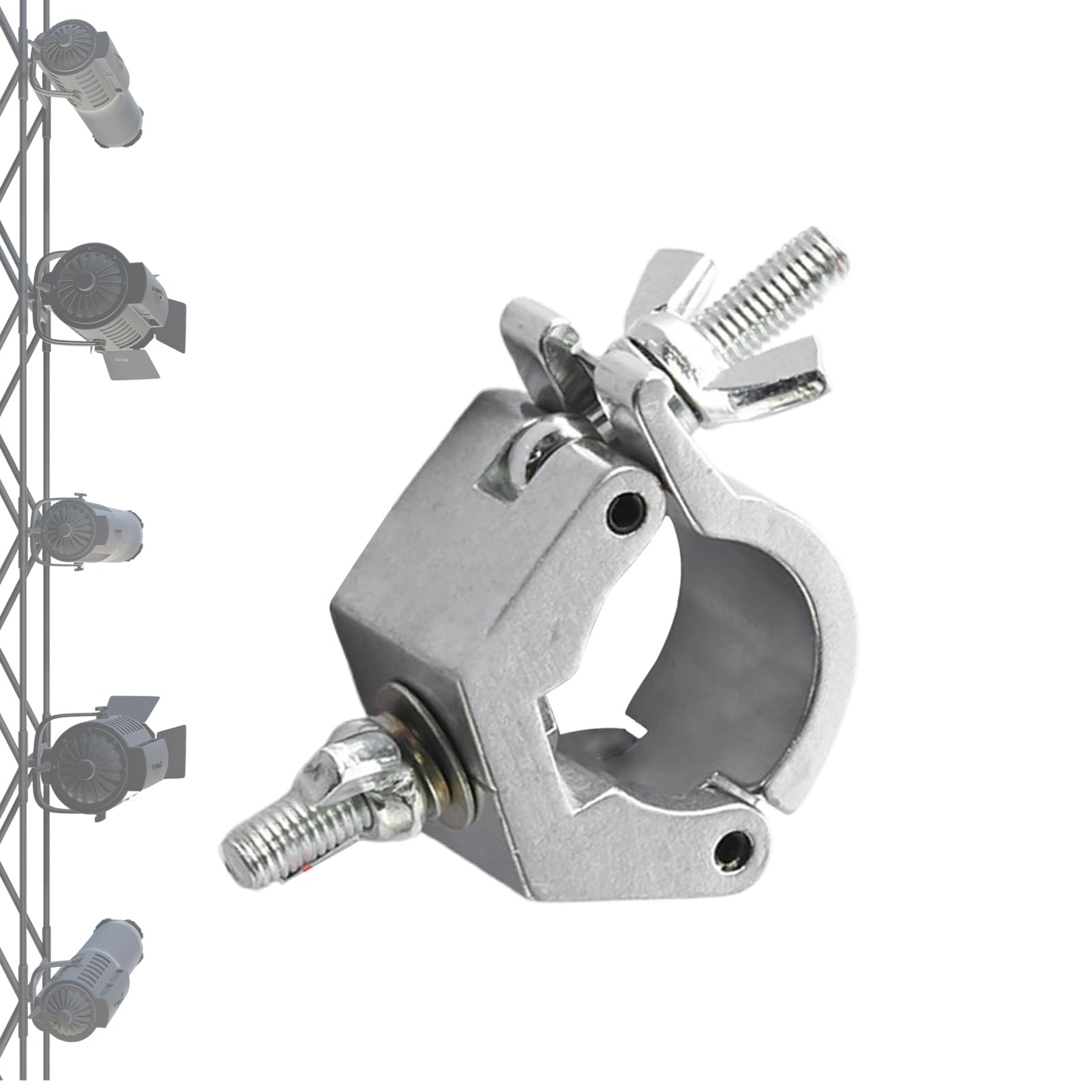 Pince De Lumière Sur Scène, Support De Borne Lumineuse - Robust Et Pivotant D'éclairage D'éclairage En Alliage En Aluminium | Pince D'éclairage Multifonctionnel, Accessoires D'éclairage De Scène Léger