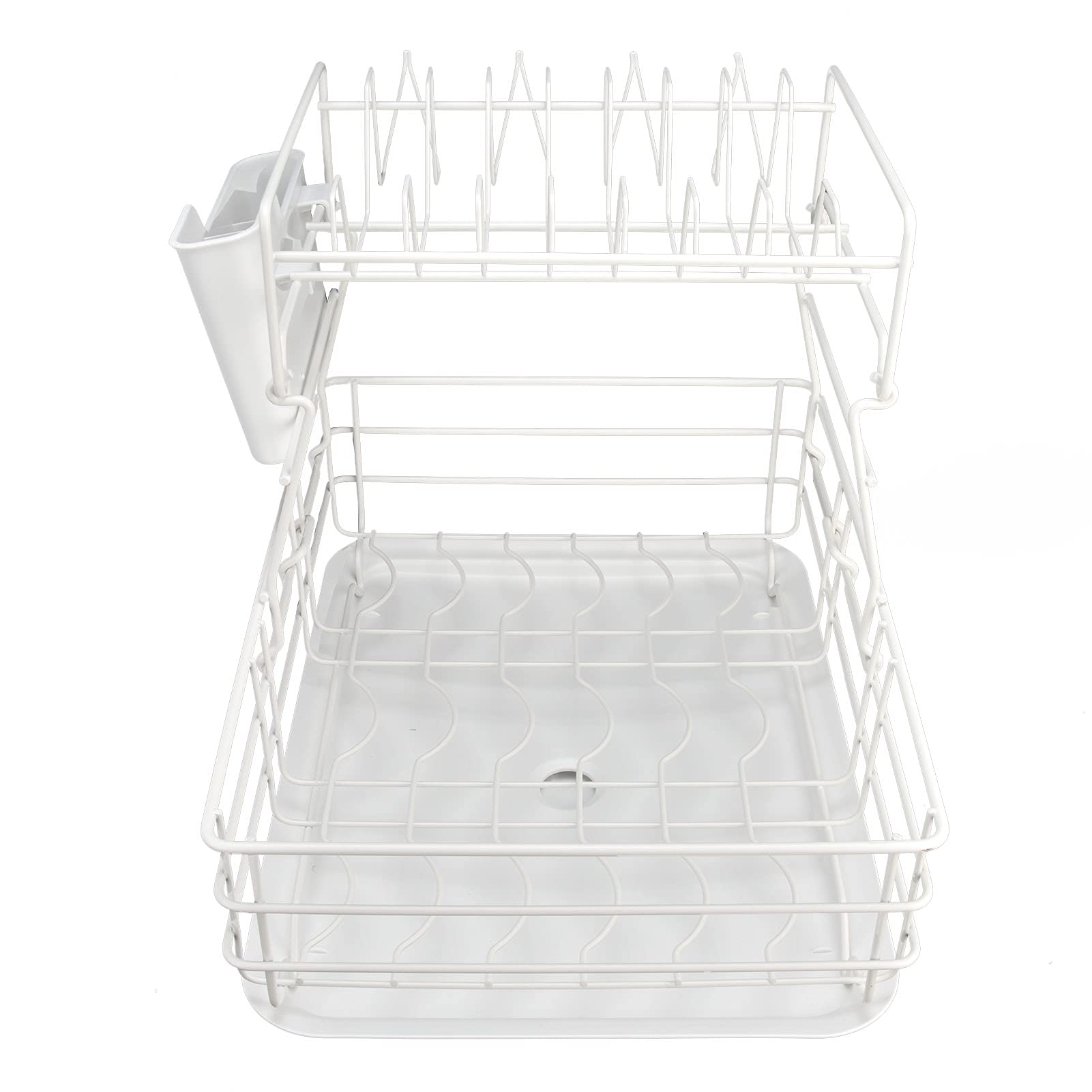 Fdit Soporte para Platos, Cesta para Vajilla, Palillos, Marco para Palillos, Soporte Doble para Platos, Escurridor, Póster, Encimera para Soporte de Exhibición, Estante