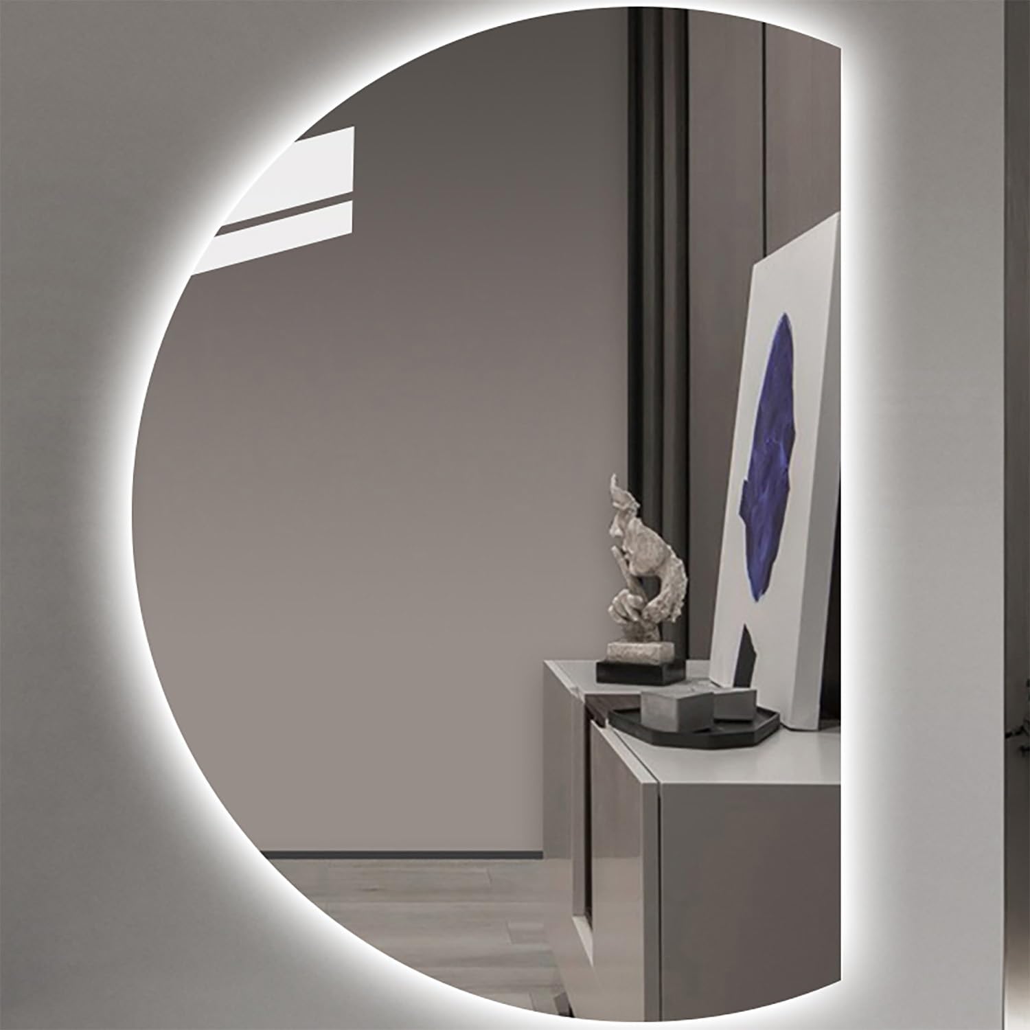 FGXHHS LED Illuminated with Anti-Fog and Dimmable Lighting for Home Decor