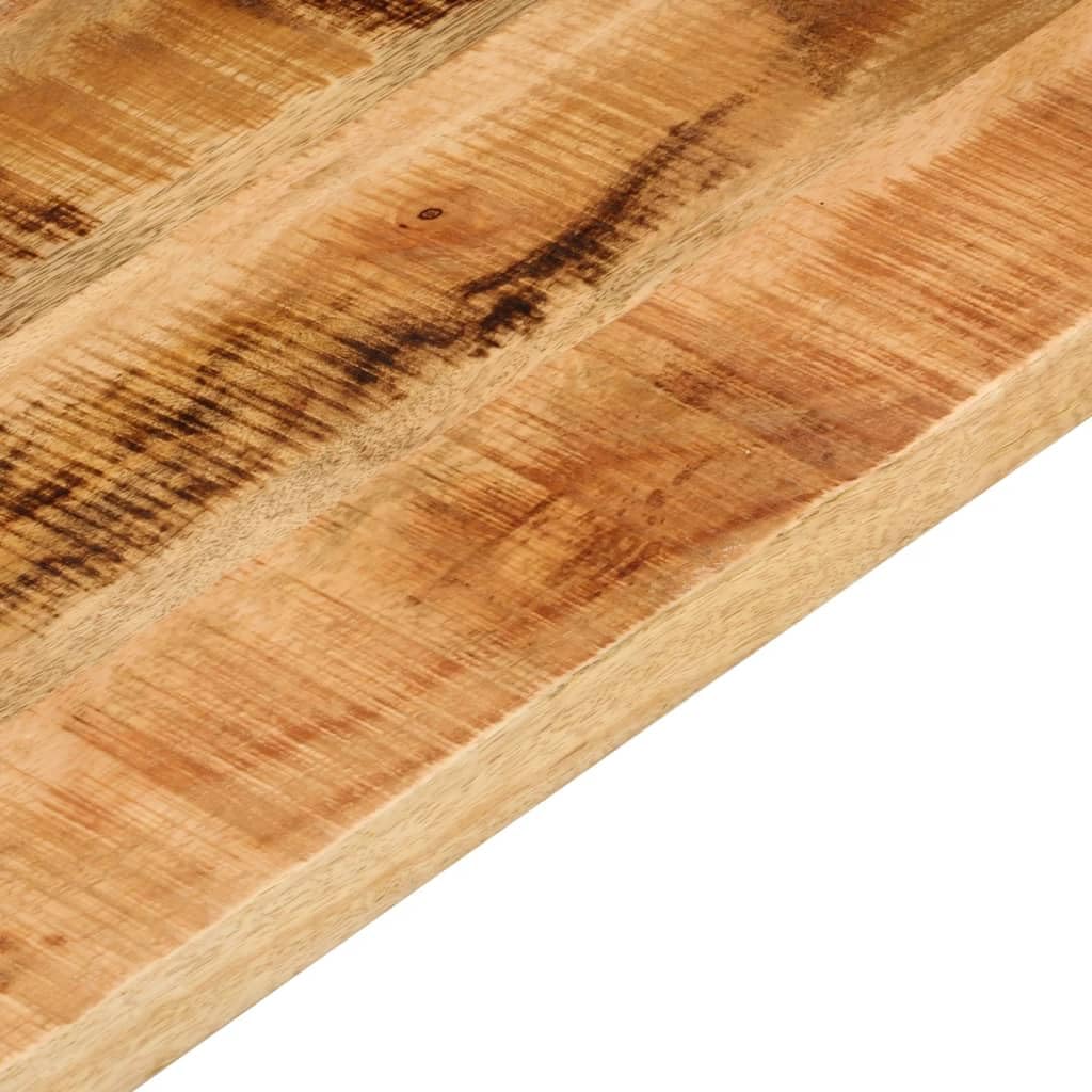 vidaXL Tischplatte, Holzplatte für Esstisch Couchtisch, Massivholzplatte Rustikales Design, Ersatztischplatte, 120x70x2,5cm Rechteckig Raues Massivholz Mango