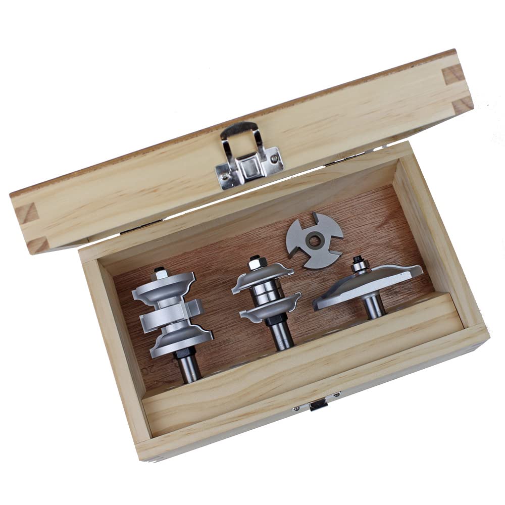 Infinity Cutting Tools 3-Pc. Ogee Entry & Passage Door Router Bit Set| Carbide Tip | Heavy-Duty | for Handheld Or Table Mounted Wood Router