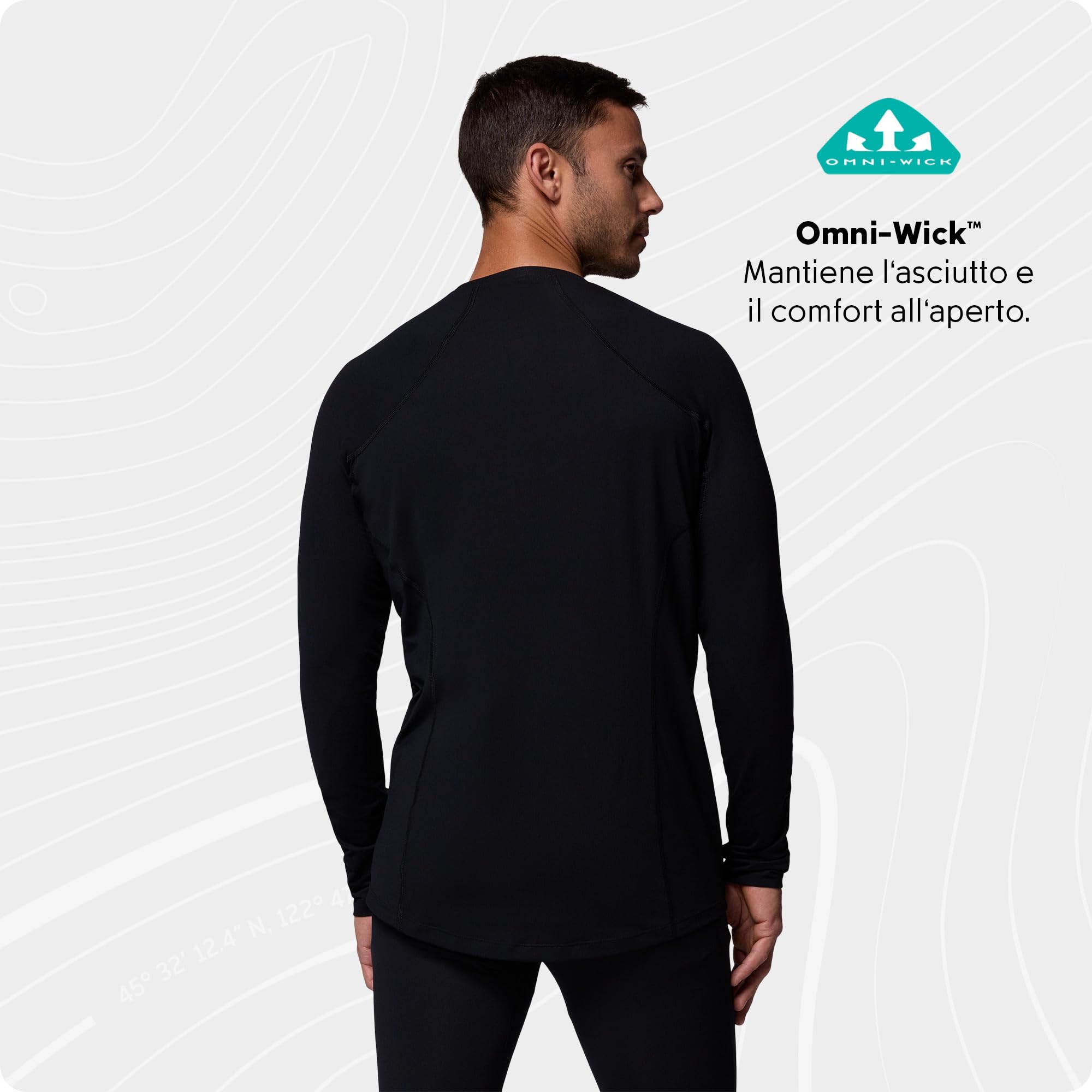 Columbia Midweight Stretch Long Sleeve Top Maglia Termica per Uomo
