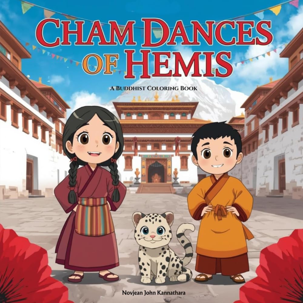 Cham Dances of Hemis: A Buddhist Colouring Book ("World Festival Adventures" — A Coloring Book Series)