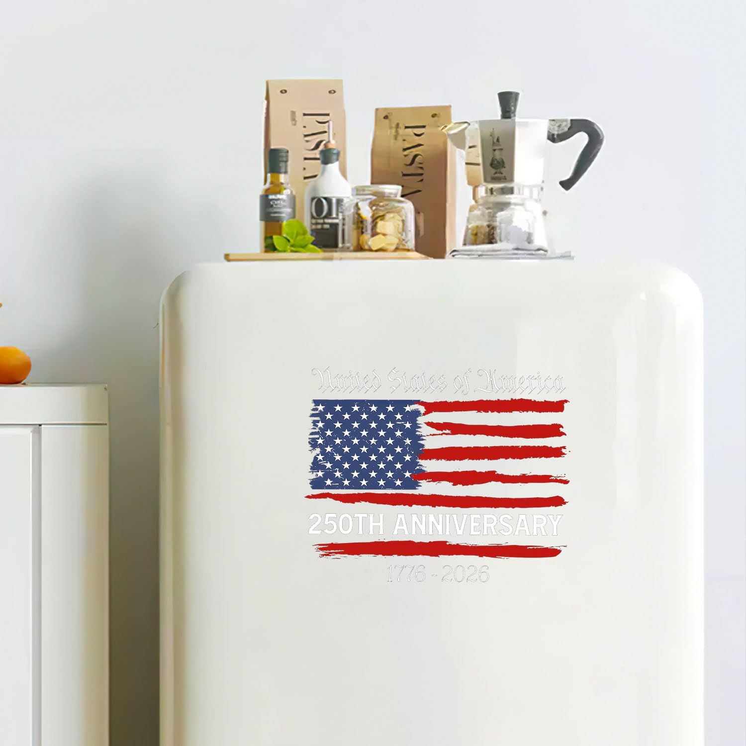 1776-2026 250th Anniversary of The Independence of USA Sticker, American Flag Patriotic Vinyl Sticker, Bumper Decal for Car, Windows, Refrigerator (#Red B, S) - Image 7