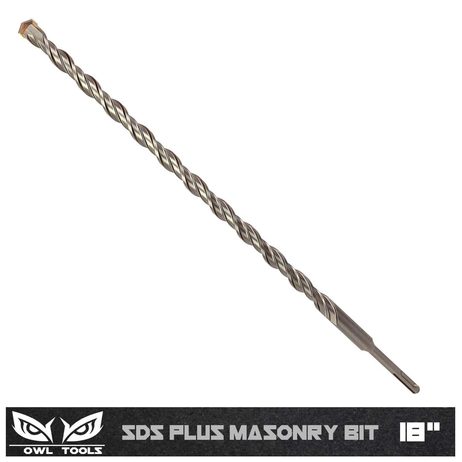 Owl Tools SDS Plus 3/4 Inch x 18 Inch Masonry Drill Bit for Rotary Hammers (Industrial Grade Carbide Tipped) Extra Long Perfect for Concrete, Cement, Brick, Stone, and More!
