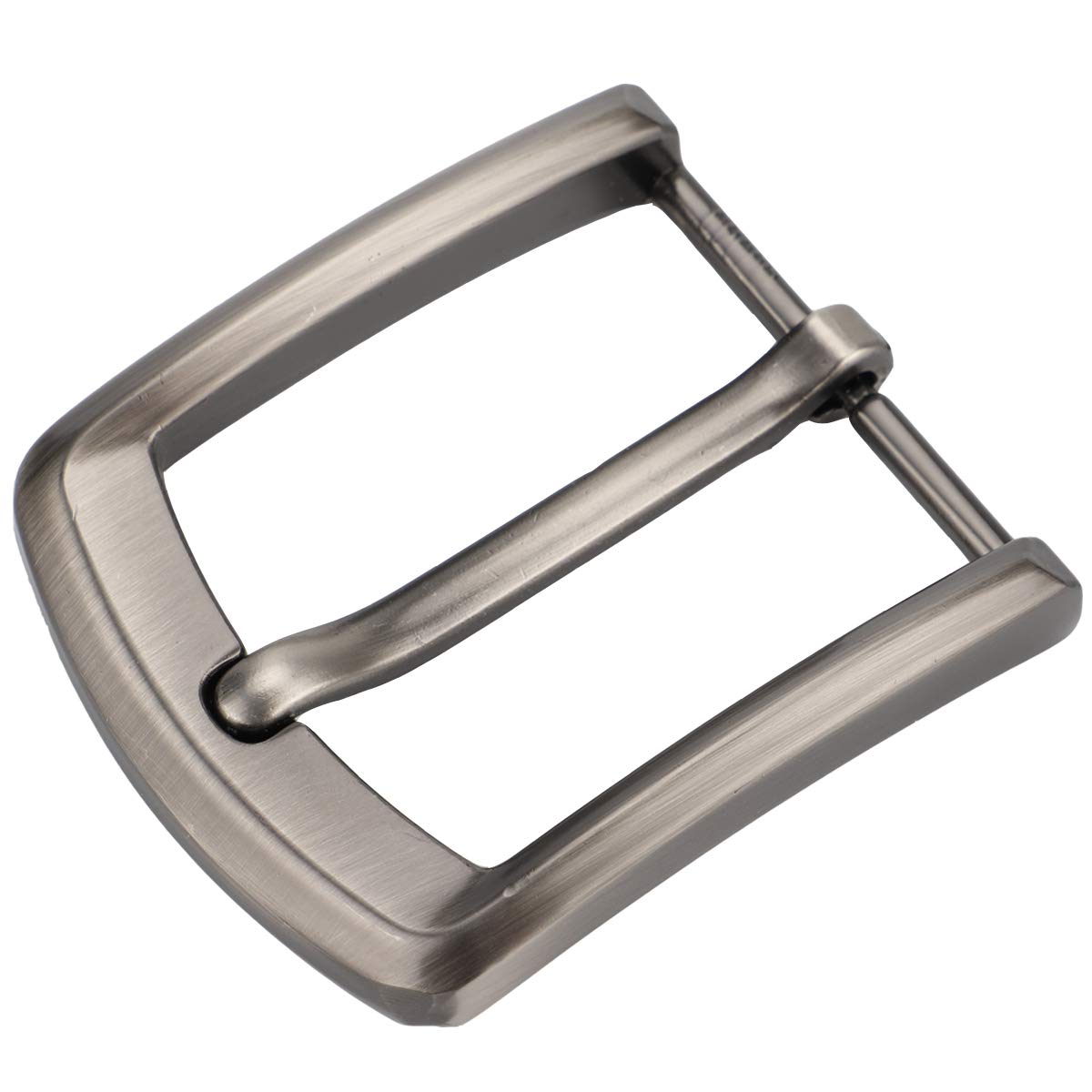 McFanBe 1.5 Inches (38-40 mm) Belt Buckle Single Prong Square Replacement Buckle for Men Women Belt (Grey08)