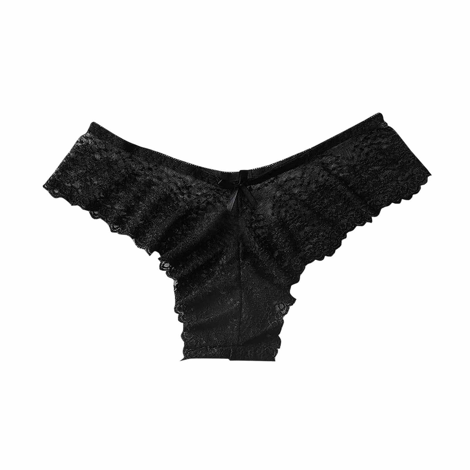 Generic Womens Floral Lace Seamless Thongs Sexy Underwear Cheeky Bikini Panties Underpant Breathable Briefs Hipster Panties