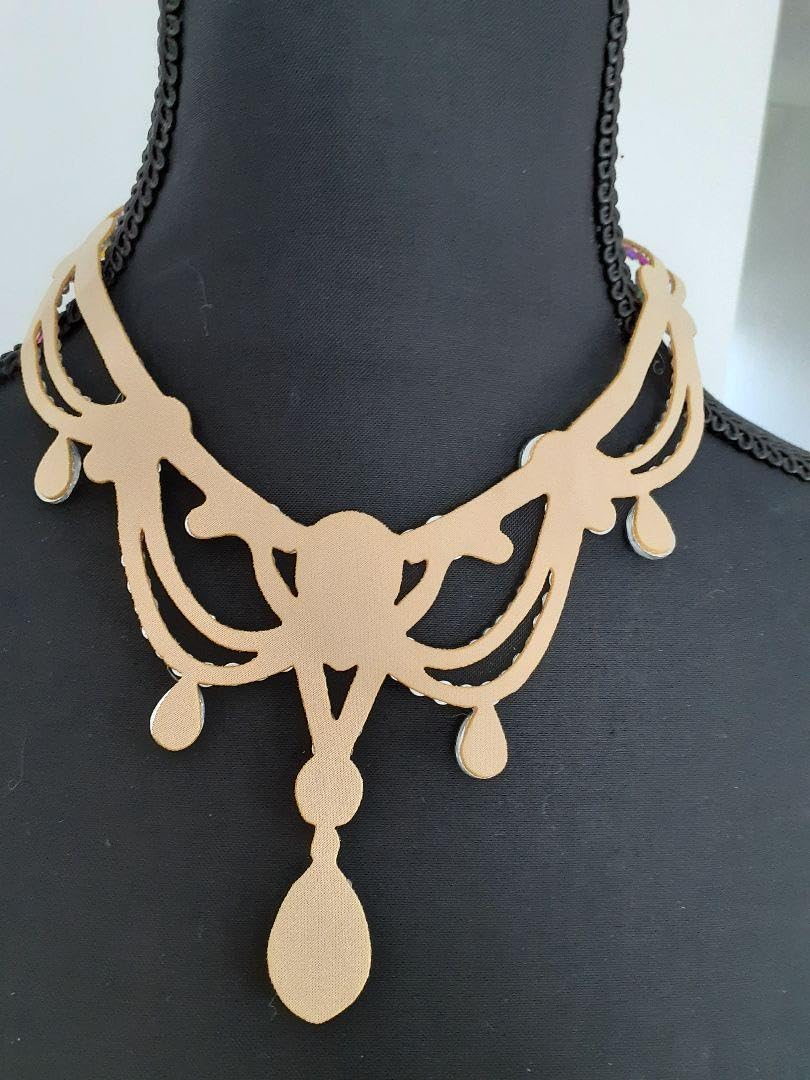 さりげなくお洒落ブラックチョーカー　社交ダンス☆ベリーダンス 444.jpg