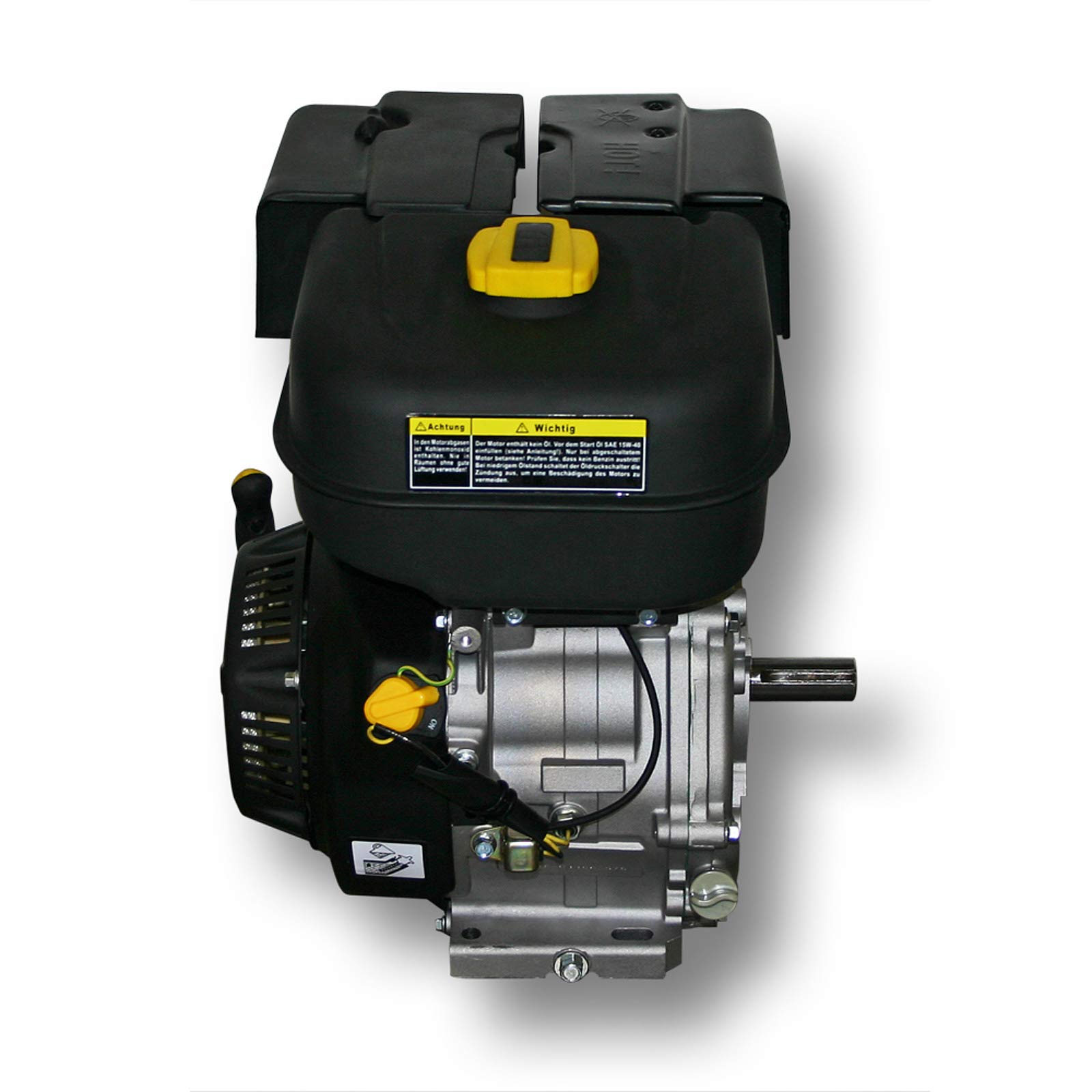 LIFAN 177 Handstart Benzinmotor mit 9 PS Einzylinder für Kleinmaschinen & Karts, luftgekühlter 4-Takt Motor mit 25 mm Kurbelwelle, OHV-Ventilsteuerung & 270 cc Hubraum