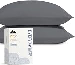 Mayfair Linen 100% Organic Cotton Sheets Twin Size - 3 PC Organic Cotton Percale Sheets Twin Set (Light Grey), Soft, Cooling & Breathable Bedsheets, 16" Deep Pocket Hotel Bedding - GOTS Certified