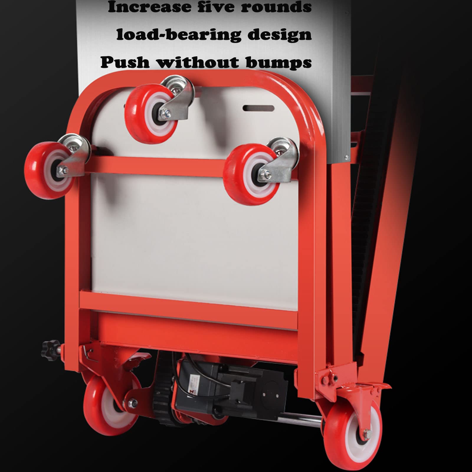 Montascale cingolato elettrico pieghevole, montascale cingolato elettrico leggero, carrello a mano portatile, per trasportare in modo efficiente mobili pesanti (24V26AH)