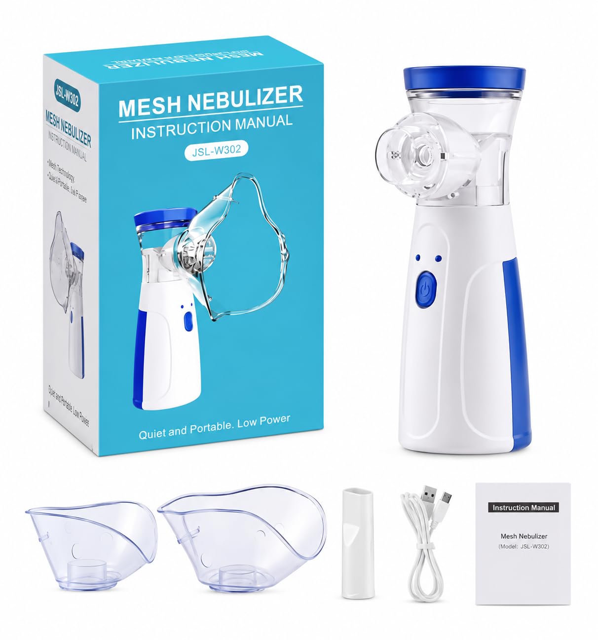 Mesh Nebulizer Machine Portable for Respiratory Therapy | Ultra-Fine Mist Technology, USB & Battery Powered, Quiet Operation, Deep Lung Delivery, Home & Travel Use-image-23