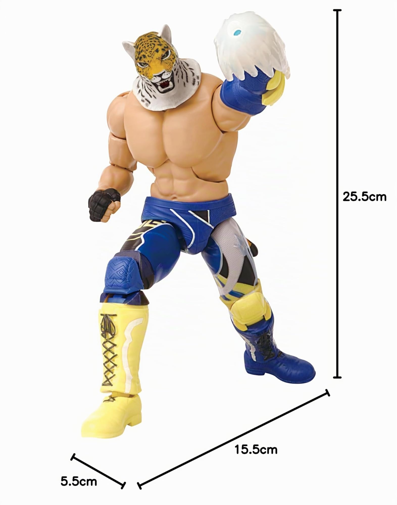 BANDAI - Tekken - Action figure 17 cm - King Game Dimensions - Licenza Ufficiale - Figura articolata King - 40674