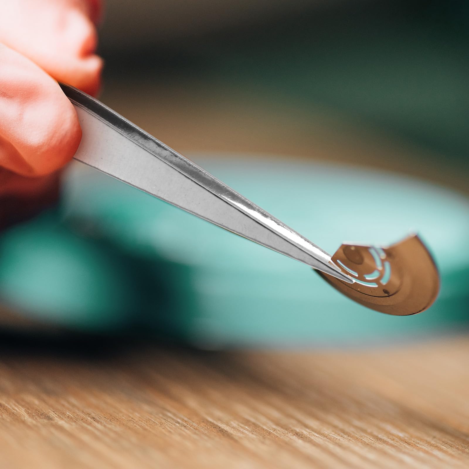 WILLBOND 30 pinzette in acciaio inox da laboratorio, pinzette lunghe con punta rotonda piatta per depilazione da giardino, punta seghettata dritta, 12,7 cm, per piante, artigianato, riparazioni