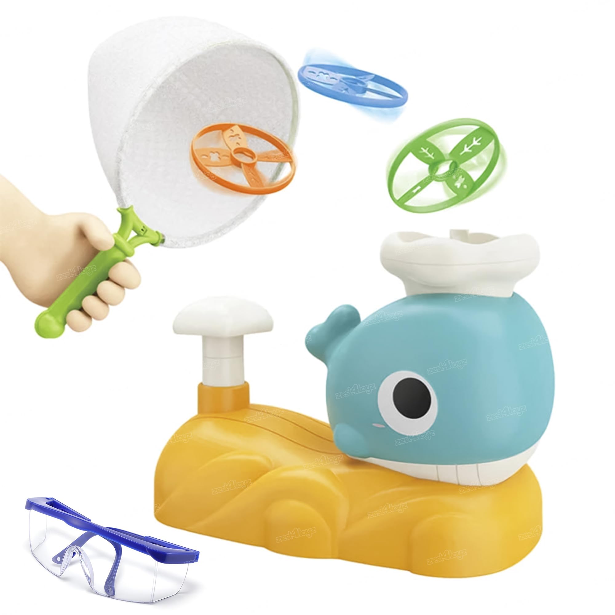 Zest 4 Toyz Blue Whale Flying Disc Launcher Toy Step-On Flying Saucer Launch Toy Set Backyard Games and Activities for Children & Family Age 3+ (B0D6NRBD3H) Amazon Price History, Amazon Price Tracker
