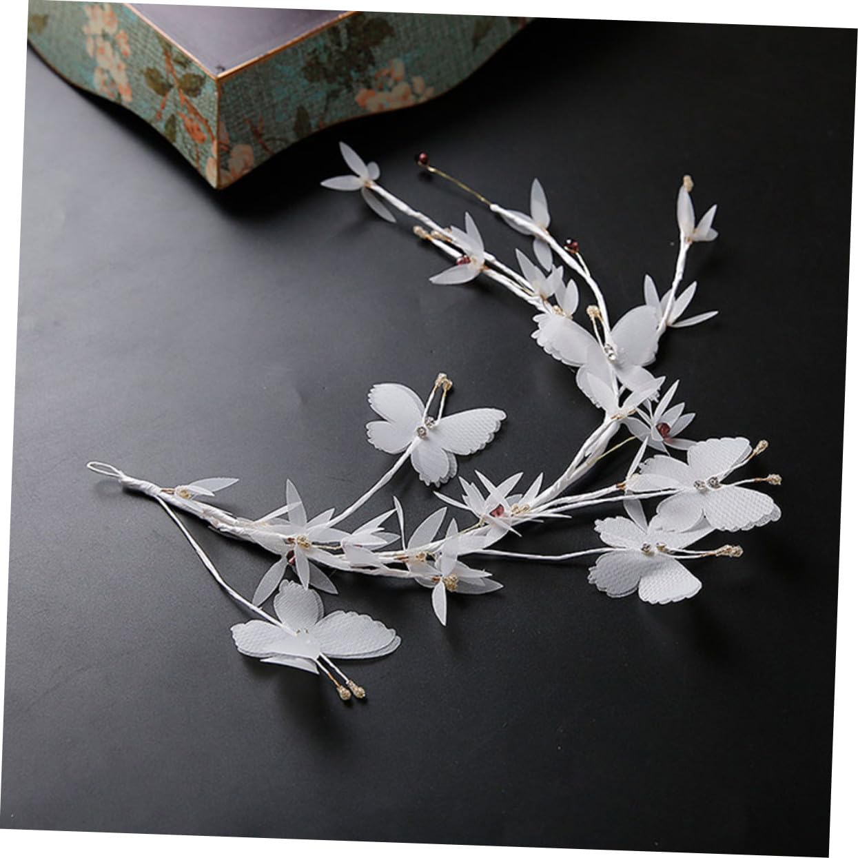 VICASKY 3 Pezzi Cerchietto Bianco per Sposa e Damigelle Fascia Raffinato per Matrimonio e Banchetto Accessorio Femminile Chic e