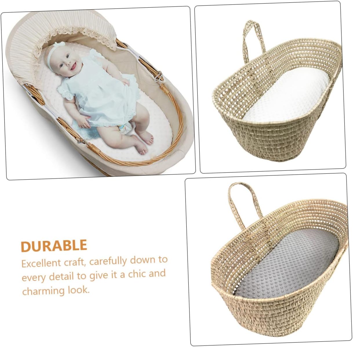 SOLUSTRE 2pcs Polyester Changing Pad Covers for Soft Skin-Friendly Washable Non- Protector for Boy Girl Changing Table