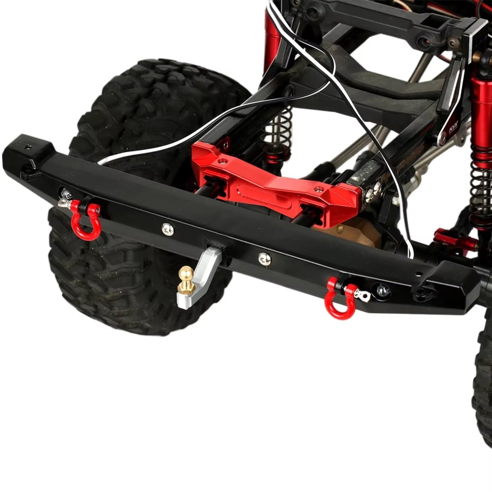 Per Axial Per SCX10 II 90046 Per Traxxas Per TRX4 1/10 Paraurti Posteriore In Alluminio RC Crawler Parti Automobili Aggiornamenti Accessori Sostituzioni Accessori