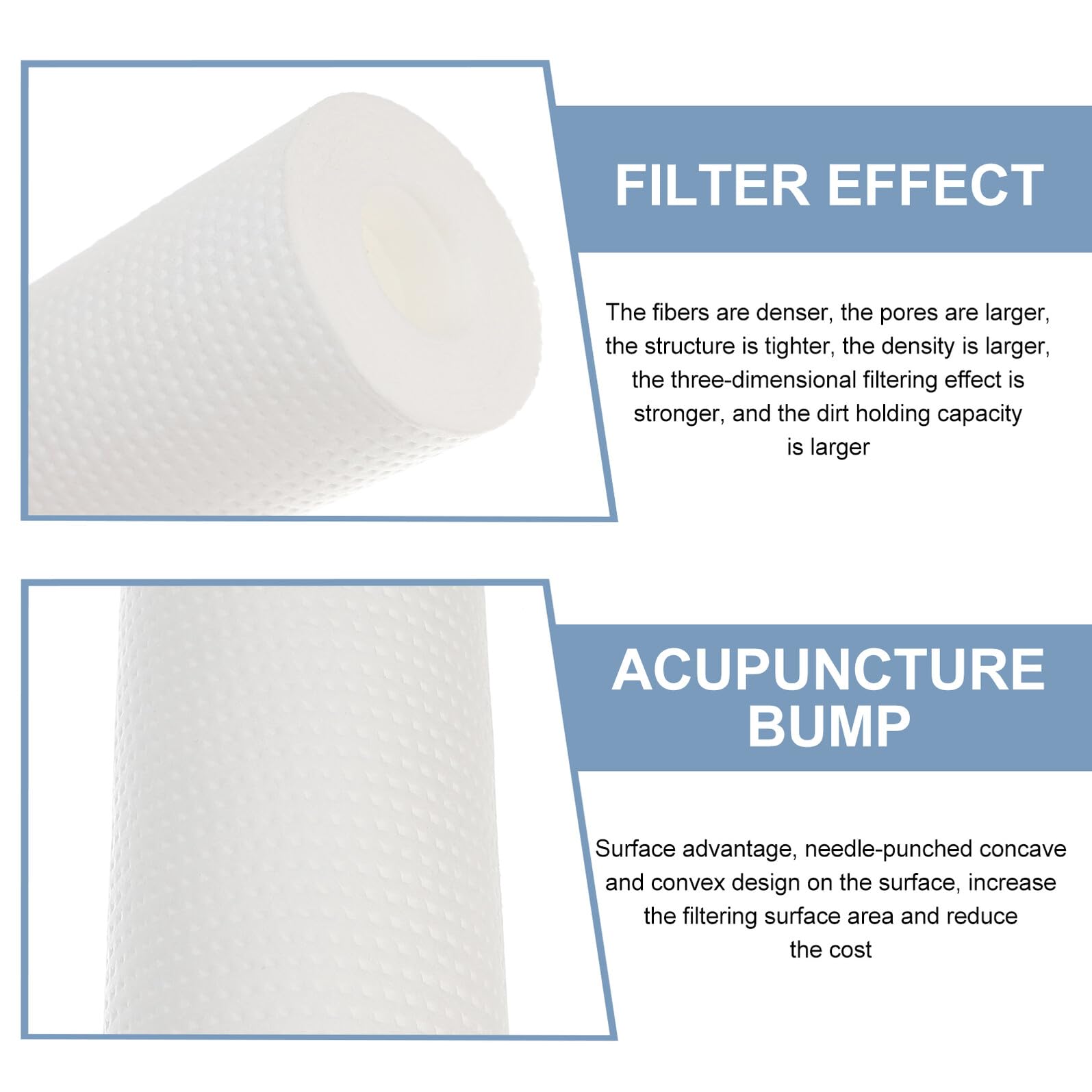 Stück-pack Wasserfilter Weiß 6 für 5 Μm Baumwolle Ganze Haus