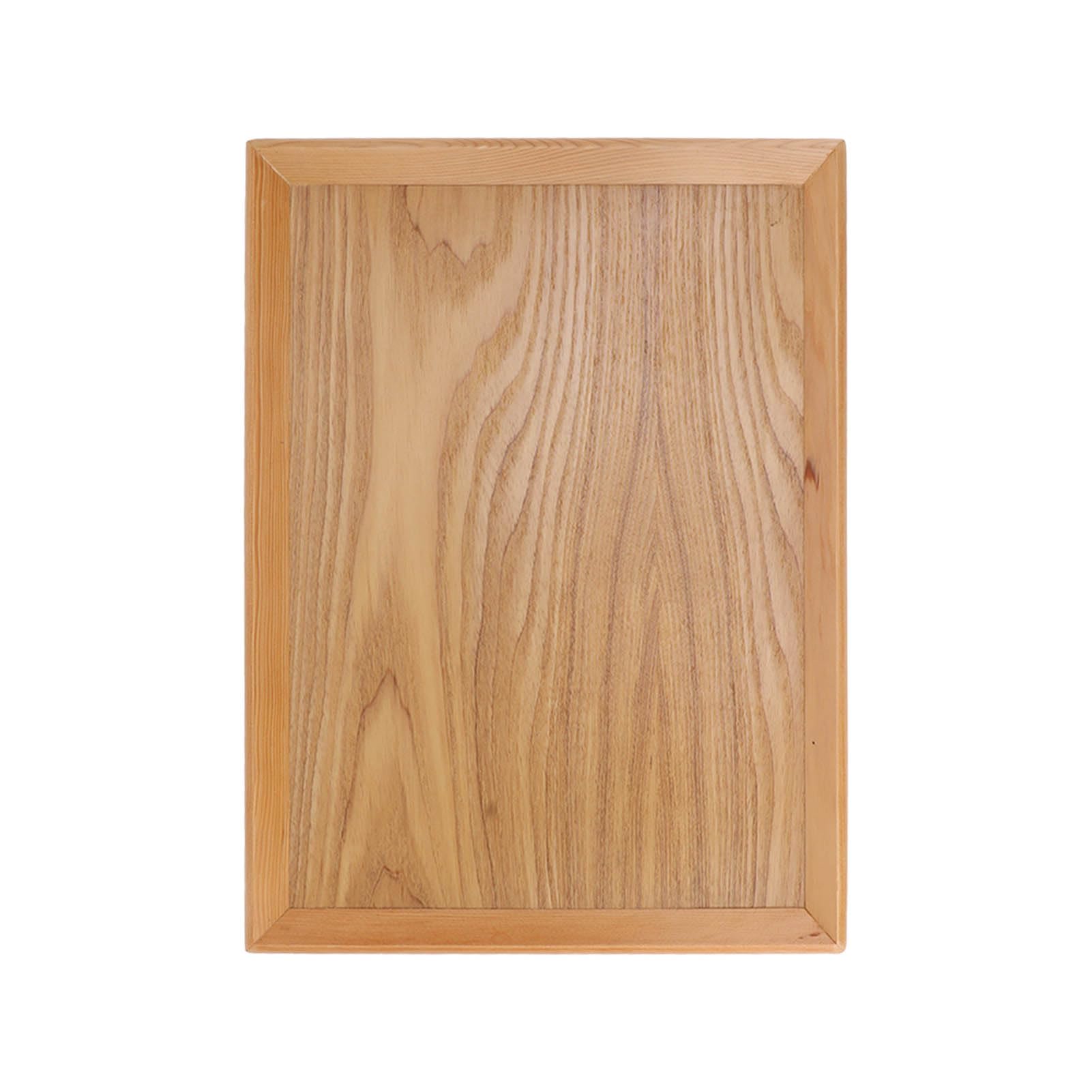 Plateau en bois composite avec construction épaisse robuste pour un stockage élégant d'articles
