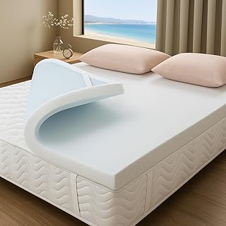 Viskoelastische Matratzenauflage | Gel Topper 80x180 cm | Dicke 8cm | ViscoGel-Kern | Frische und Komfort | Verbessert den Schlafkomfort | Bezug abnehmbar und waschbar | für Sommer-und Winterseite