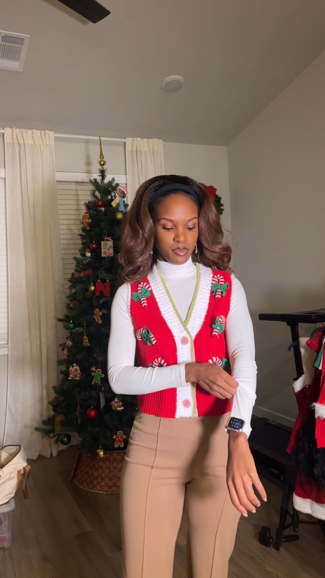 christmas dress up for work Watch outfit #holidayootd on Amazon Live Tech Shop