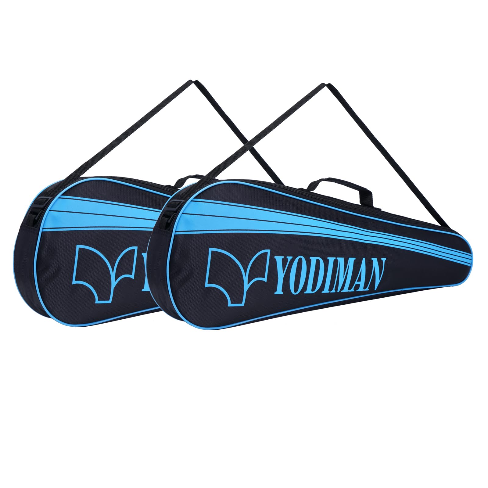 Set di 4 racchette da badminton in grafite ultra leggere, con 2 tasche per il trasporto, 70-74 g, manico e telaio precaricato, ideali per famiglia, allenamento e attività all'aperto