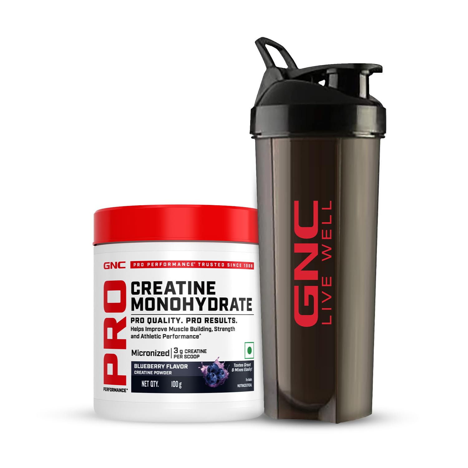 GNC Pro Performance Creatine Monohydrate Powder With Black Shaker-3000mg Creatine Per Scoop|Micronized For Faster Absorption|Boosts Energy,Muscle Volume & Performance|Orange|100Gm — Amazon image 17