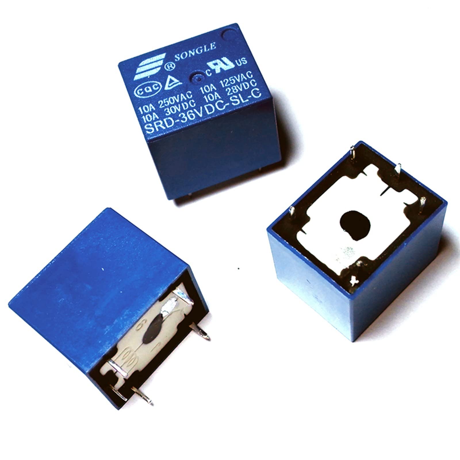 Relais scellé 5V DC 10A 5 broches commutateur 1 NO NC