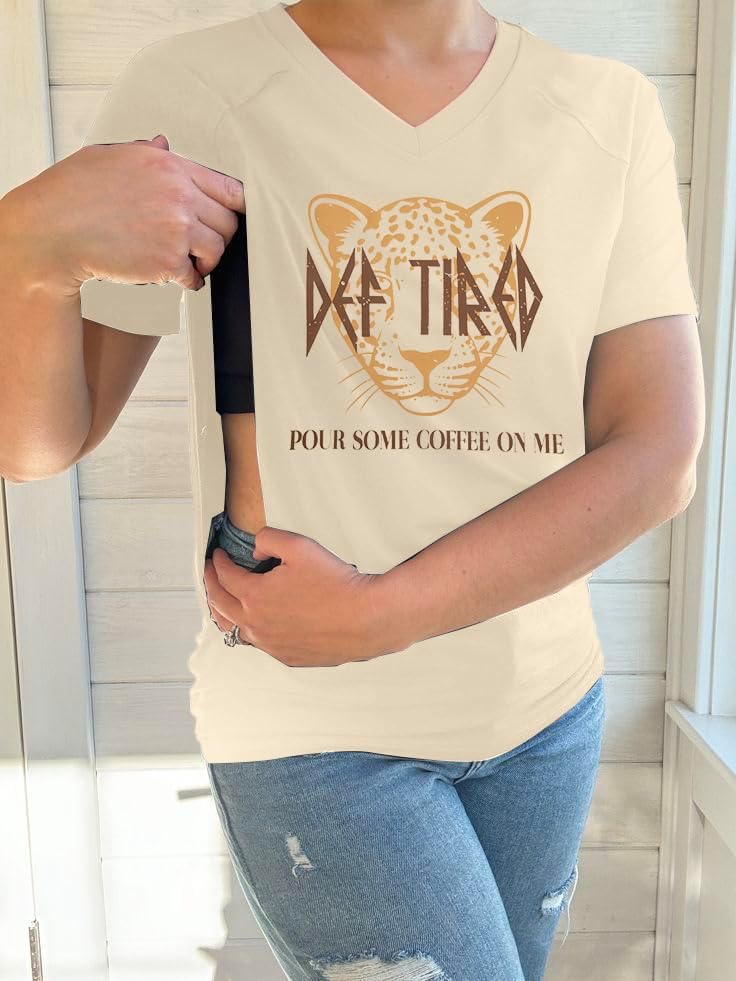 LUKYCILD Nursing Shirts for Breastfeeding Women Zipper Nursing Maternity Graphic Tee Mama Breast Feeding V Neck Tops - Image 5