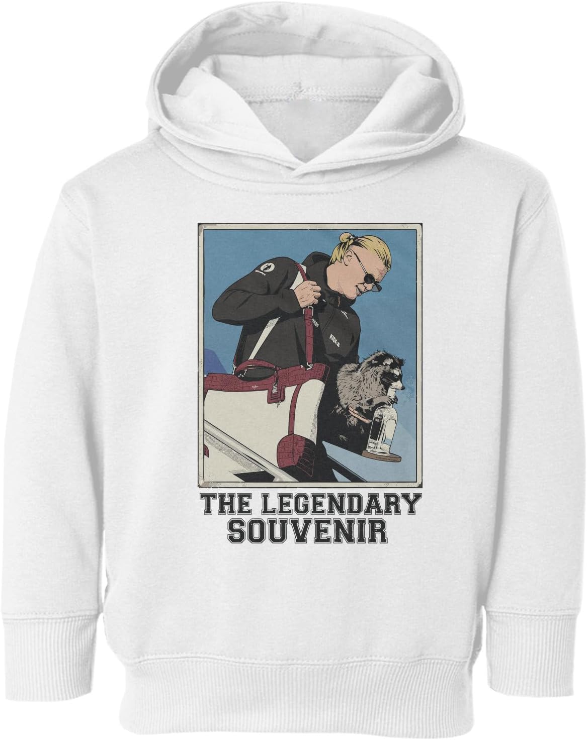Haaland Legendary Souvenir Raccoon - Soccer Fans Toddler Hooded Sweatshirt