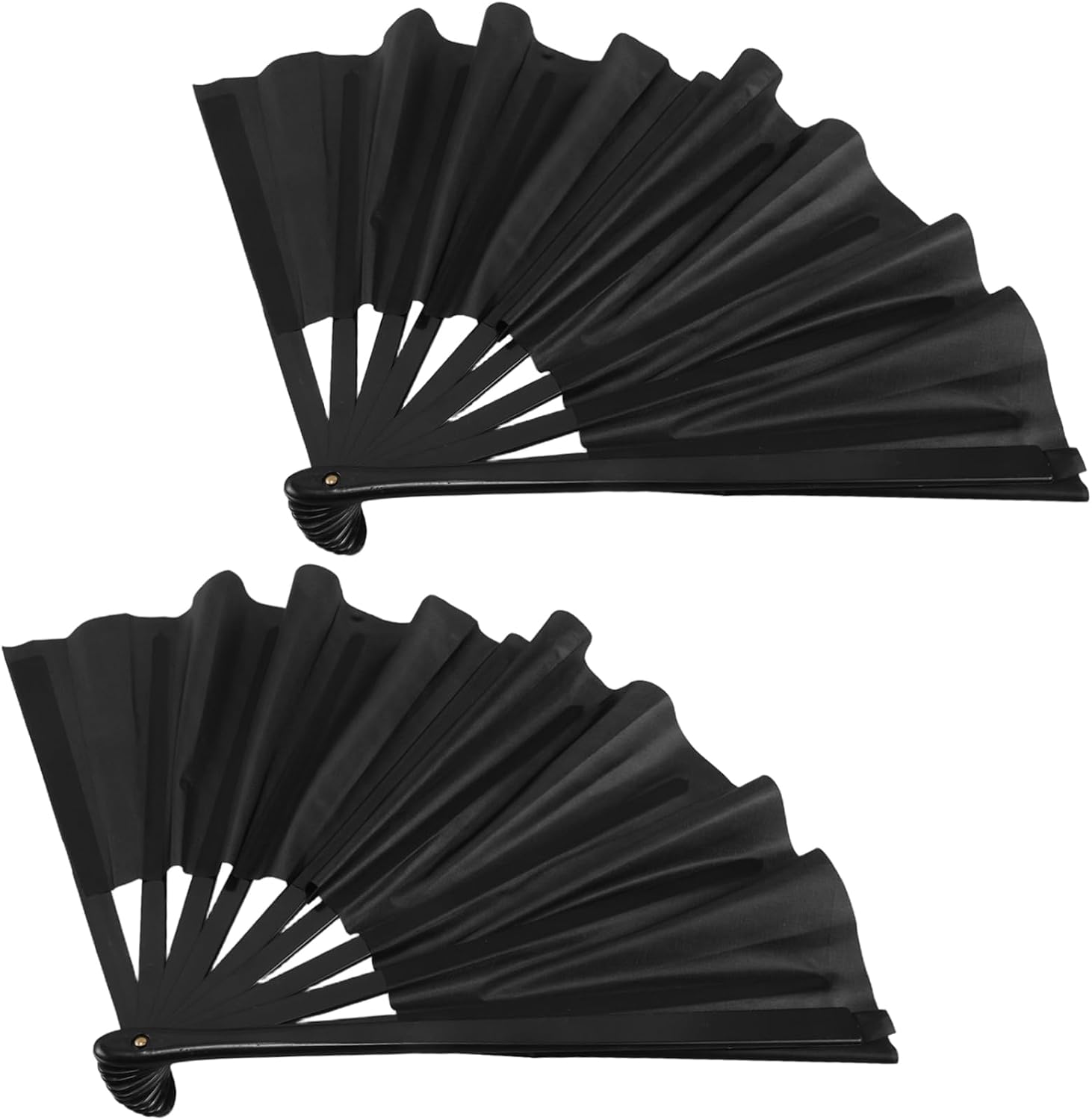 Mobestech 2pcs Chinese Style Folding Fans Lightweight Handheld Taichi Fan for Festivals Dance Events for Women Comfortable Cool Unique Prop for Kungfu Martial Arts