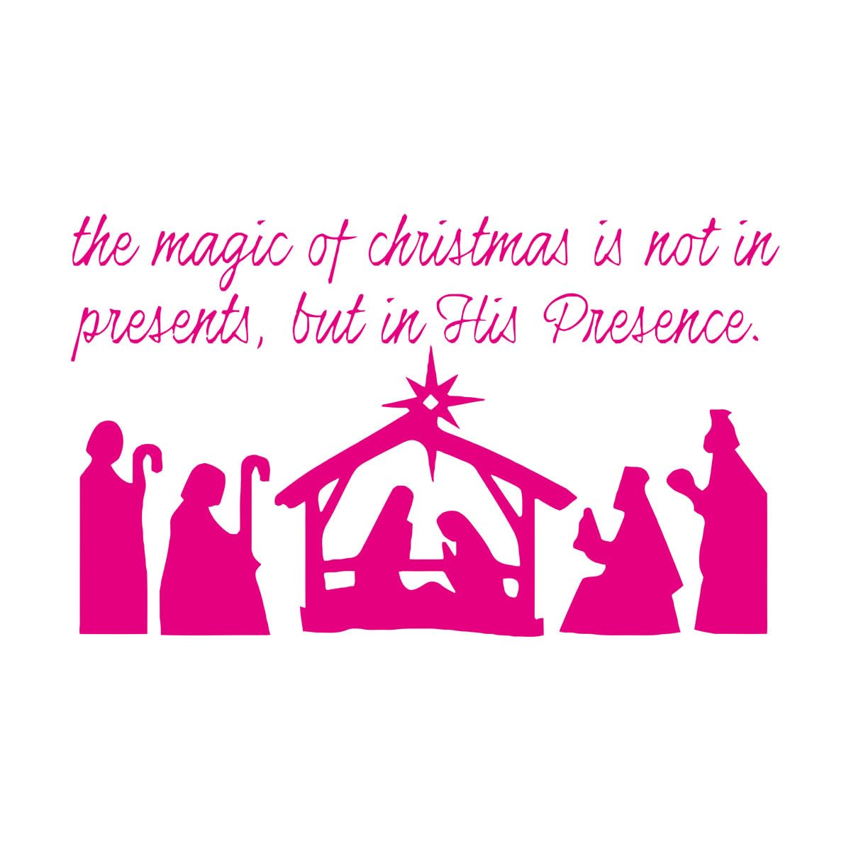 Vinyl Art Sticker Christmas Quotes 72x120.9cm It Won't Fall Off Extra Large Rosered โ image 1
