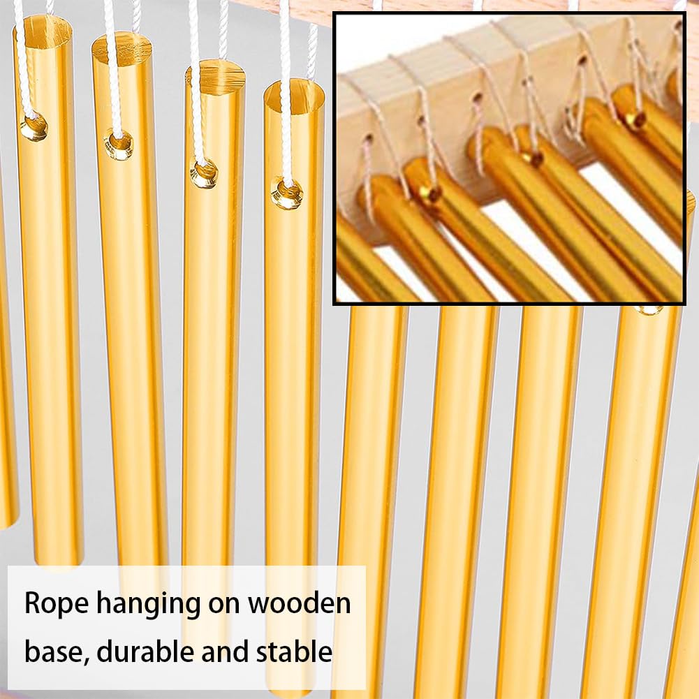 20 toni Chime, Single Row Music Percussion Instruments, Wind Chime Tree con martello, 20 bar, suoneria metallica, campanella a vento per meditazione musicale, yoga in classe