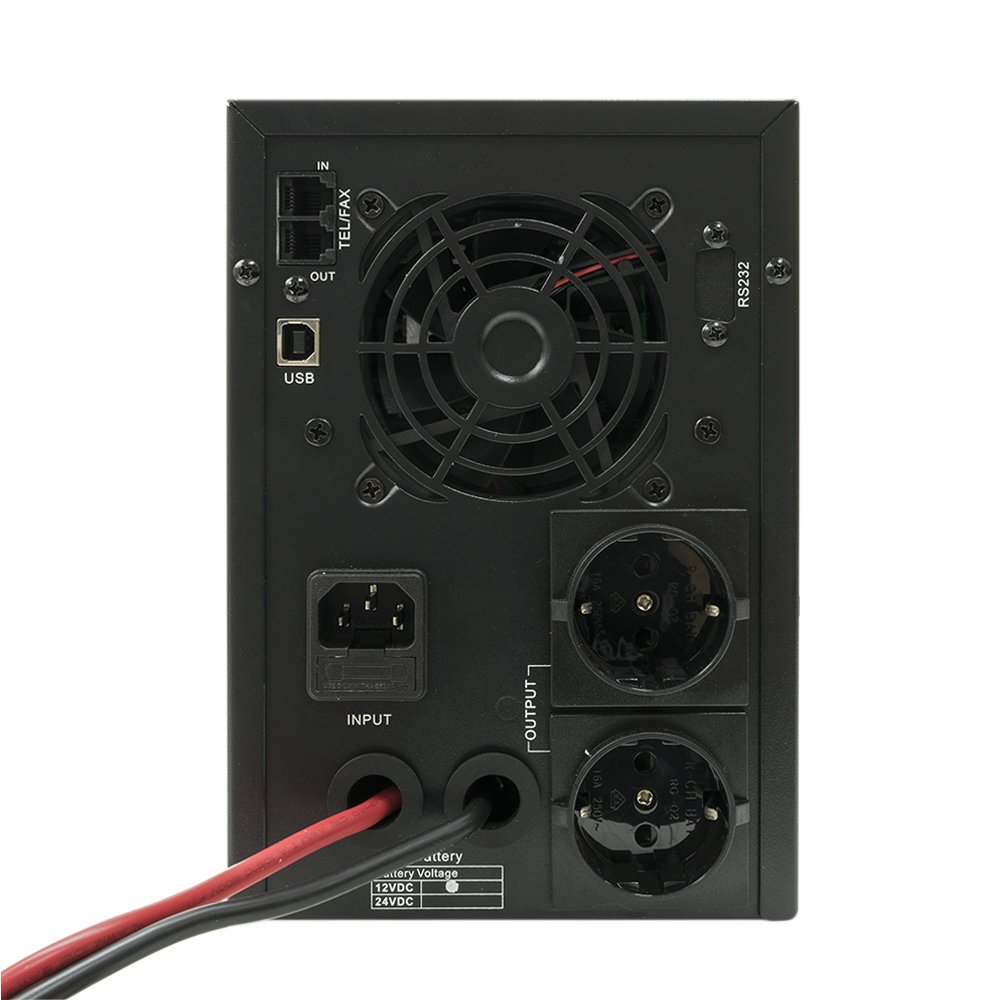 Sistemas de alimentación ininterrumpida SilverCloud 850VA, Onda sinusoidal Pura, 850 VA / 600 W, función AVR, 2 tomacorrientes Schuko