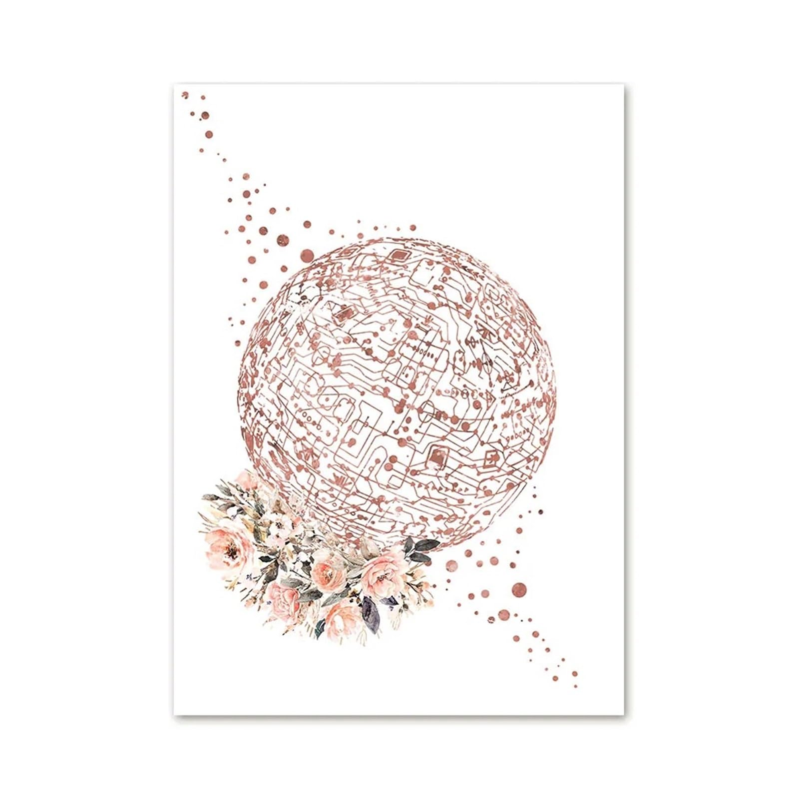 1pc Anatomia Optometria Medyczna Kwiat Oko Obraz Ścienny Na Płótnie Abstrakcyjne Plakaty I Druki Zdjęcia Dla Gabinetu Lekarskiego Grudzień(Picture 1,50x70cm)