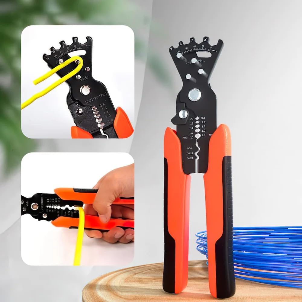 See full amazon price history chart for Wire Stripper and Bending Pliers Tools For Electricians,5-in-1 Multifunctional Wire and Cable Stripping, Cutting, Winding, Crimping Precision Stainless Steel Wrench Tool and Stripping Tool Wire Stripper and Bending Pliers Tools For Electricians,5-in-1 Multifunctional Wire and Cable Stripping, Cutting, Winding, Crimping Precision Stainless Steel Wrench Tool and Stripping Tool (B0CB6BKPX4) Amazon Price History, Amazon Price Tracker