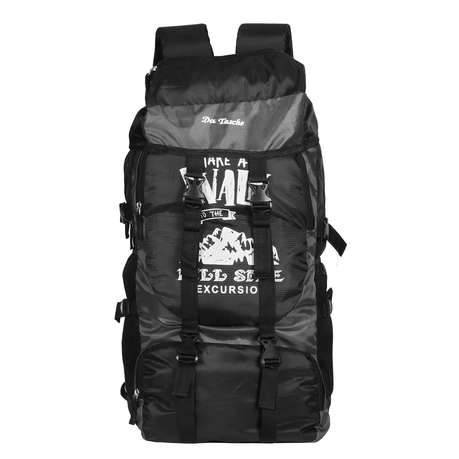 Da Tasche 55 LTR Rucksack Travel Backpack Bag for Trekking, Hiking with Shoe Compartment-image-48