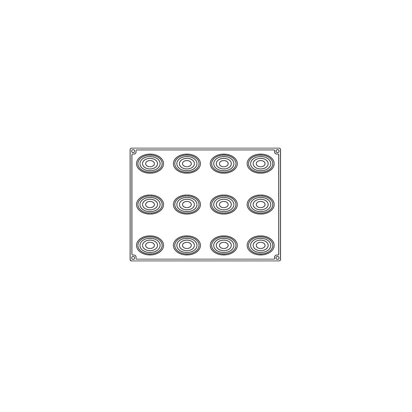 Pavoni Molde Silicona reposteria 300x400mm Redondo Polly Antonio bachour