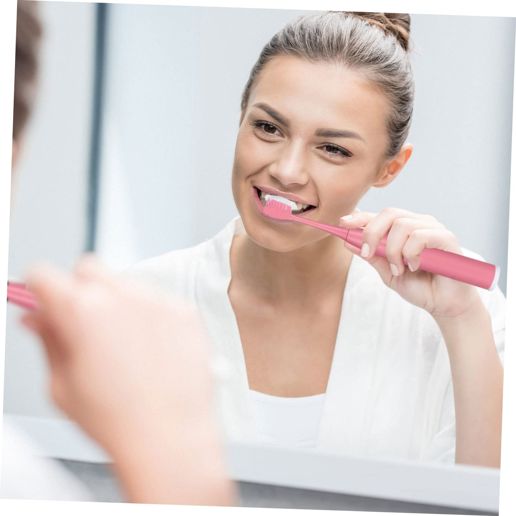 Anneome Electric Toothbrush for Adults Toothbrush 4 Brush Heads Battery-Powered Oral Care for Tartar Stain Removal