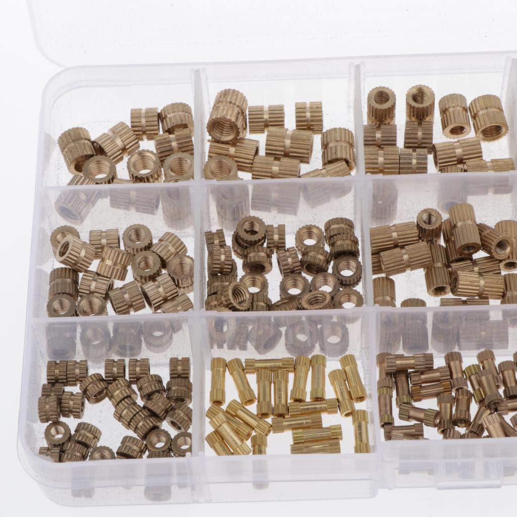 Kit d'écrous métriques JH803 en acier au carbone assortiment de quincaillerie 330 pièces