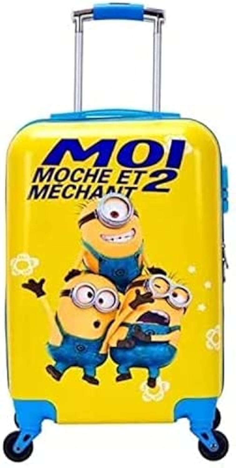 Kids Hardside Upright Luggage Carry-On 20inch Rolling Suitcase for Travel and School (MOI Moche ET)