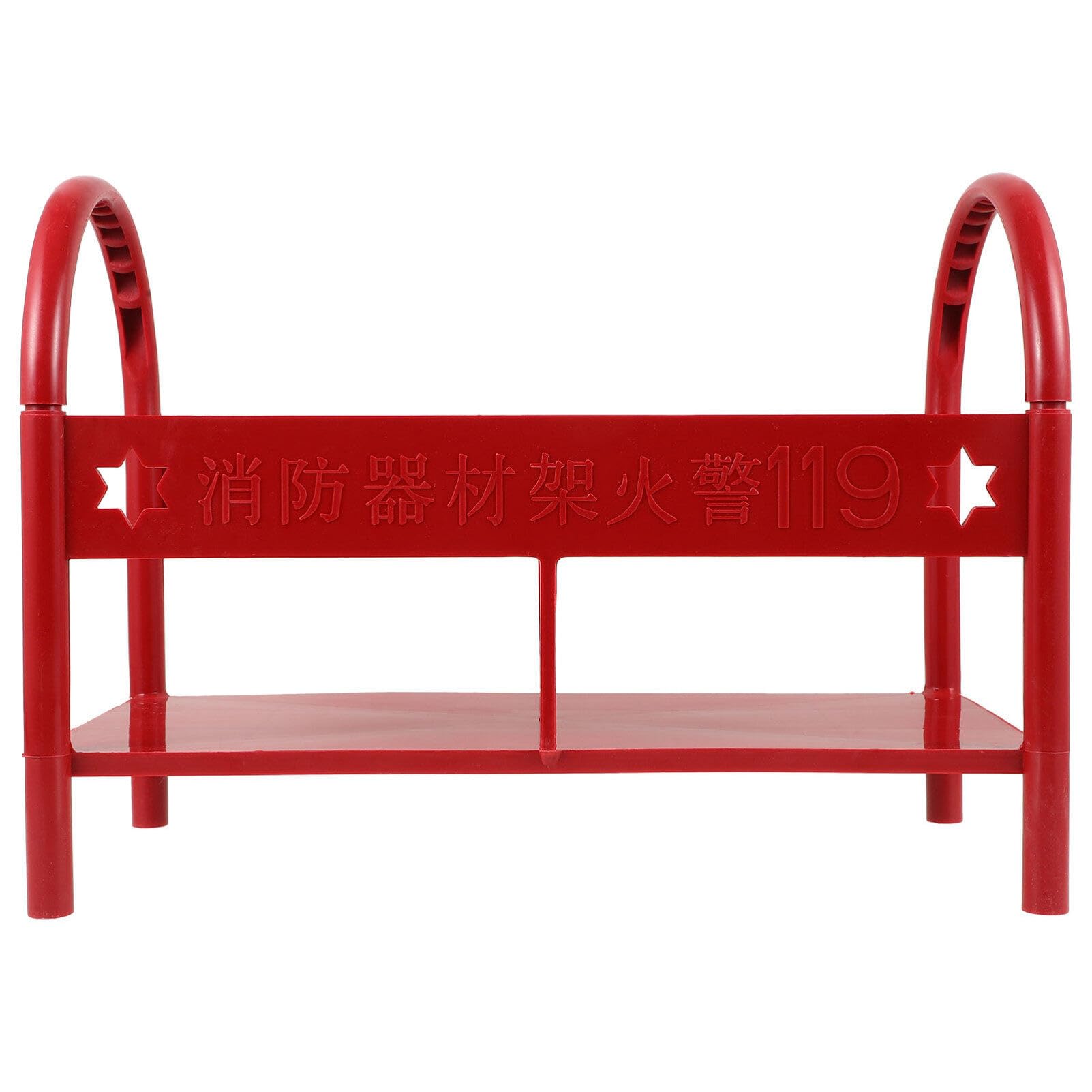 OUNONA Soporte de Extintor de Incendios de Plástico Rojo, Base Práctica y Resistente para Extintores de 3-5kg, Adecuado para Diversos Entornos
