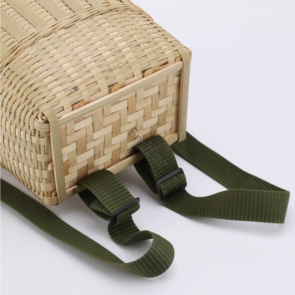 Amazon.co.jp: Emidor 背負いかご 天然竹製 大容量 収穫用 山菜