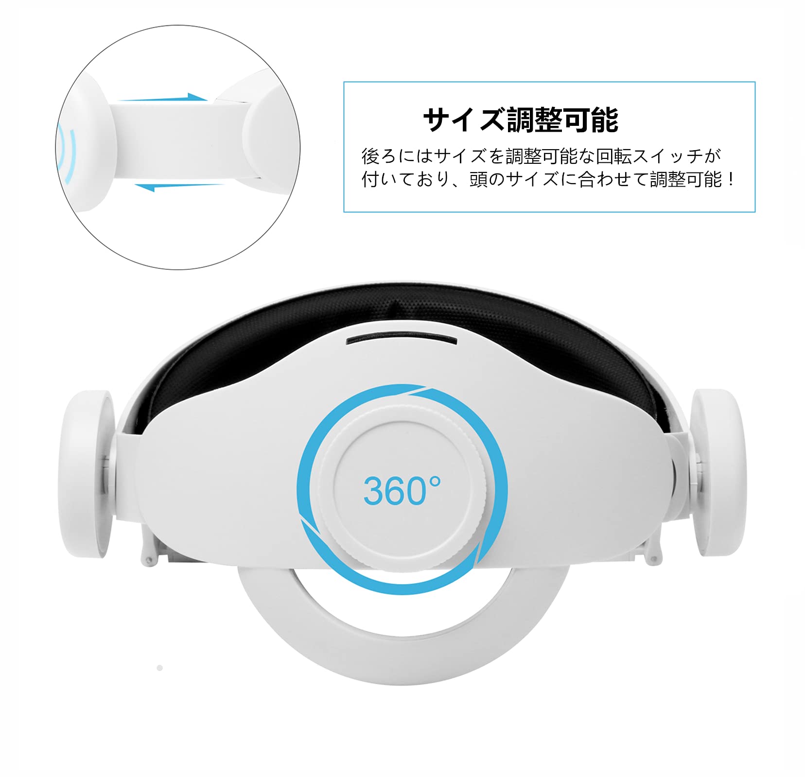 Amazon.co.jp: [SHEAWA] ストラップ・Meta/Oculus Quest 2対応 ヘッド 