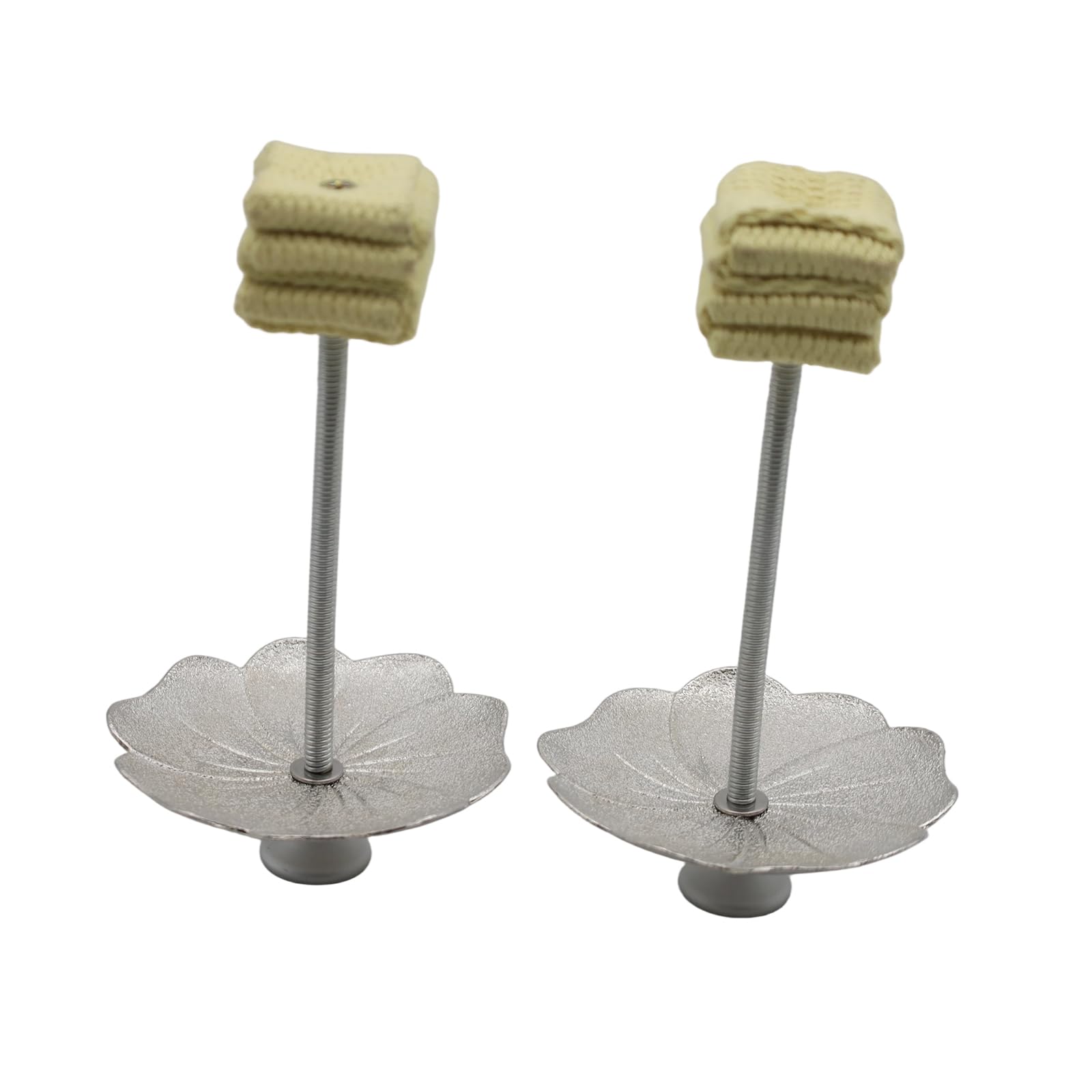 Antorchas de palma de fuego premium con base de loto para artistas dinámicos de fuego, equipo de baile de fuego duradero y elegante, 1 par