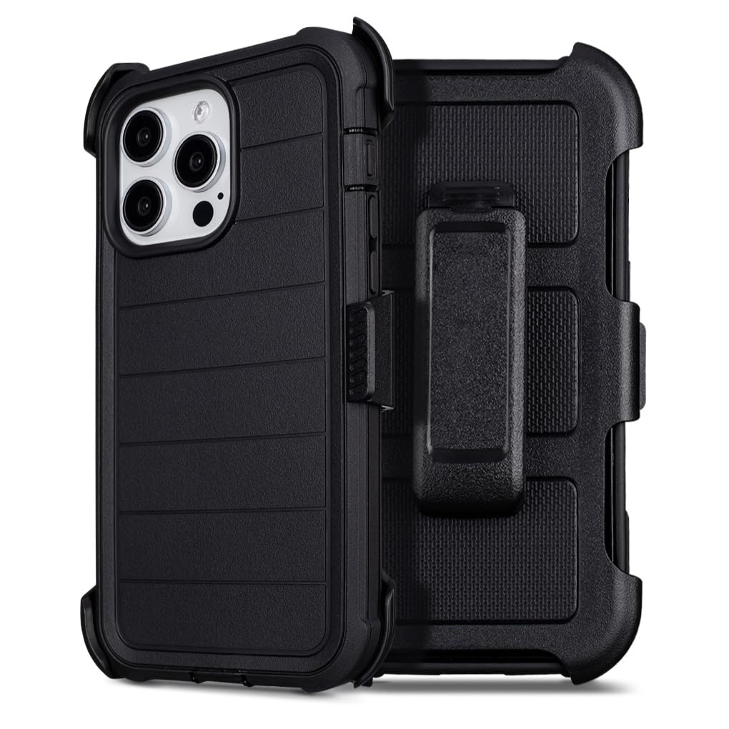 Custodia per iPhone 16 Pro Max con clip e cavalletto