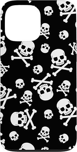 Funda para iPhone 13 Pro Max Skull & Bones Punk Emo Goth